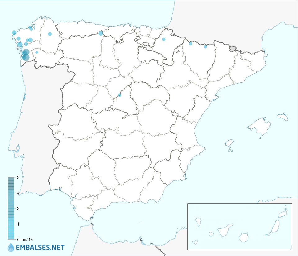 Mapa precipitaciones 1h